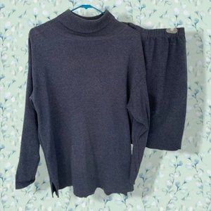 Knit Turtleneck Sweater and Skirt Set